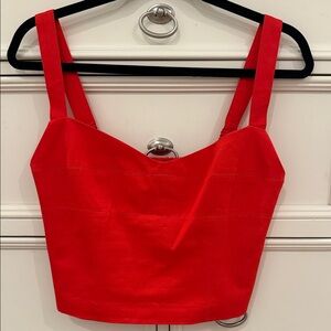 ANTONIO MELANI RED Crop Top BLO WHITNEY